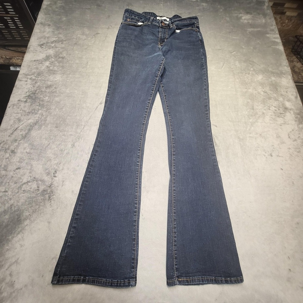 Signature By Levi Strauss Jeans Womens 8? Blue Mid-Rise Bootcut 5-Pocket Denim